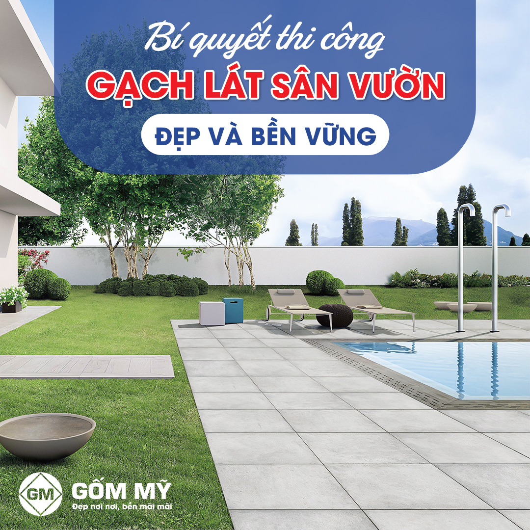 Thi công gạch lát sân vườn